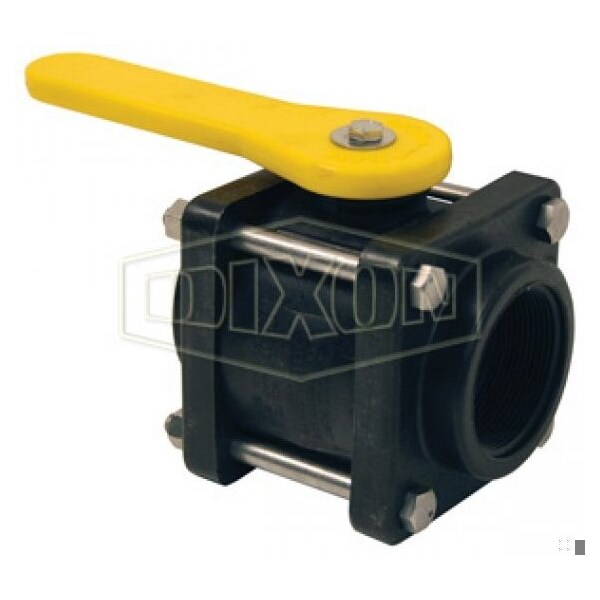 Compact Bolted Ball Valve, 2 in Nominal, PTFE Ball Seat/EPDM O-Ring Body Seal/FKM O-Ring Stem Seal S